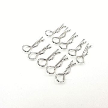 SC Models Medium Body Clips - Silver (10) (SCFOP028SL)