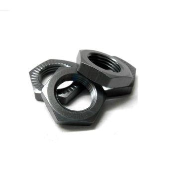 SC Models 17mm X 1.0 Grey Serrated Wheel Nuts (4Pcs) (SCKRNL170B)