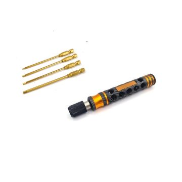 SC Models Magnetic & Lock Screwdriver Handle With 1.5,2.0,2.5,3.0mm Speed Hex Drivers (SCKRTA112-1)