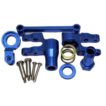 SC Models Traxxas Maxx Aluminium Steering Bell Crank Set - Blue (SCKRTMAXX010)