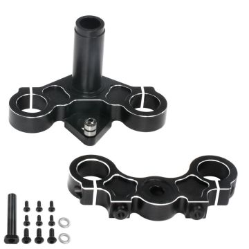 SC Models Aluminum Triple Clamp Set, Losi Promoto - Black (SCPMX1404A)