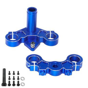 SC Models Aluminum Triple Clamp Set, Losi Promoto - Blue (SCPMX1404D)