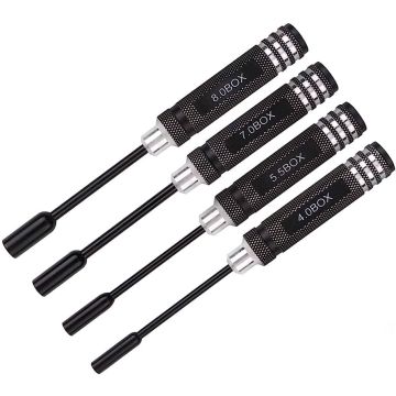 SC Models Nut Driver Socket Kit 4mm, 5.5mm, 7.0mm, 8.0mm (SCYZB004W)