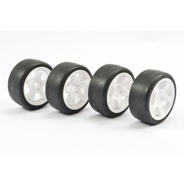 Sweep Mini Pre Glued Set Tyres 25Deg (4) (SWP-MN25PG)