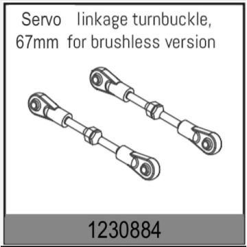 Absima Servo Turnbuckles 59-67mm (2)  (AB1230884)