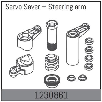 Absima Servo Saver/Steering Arms (AB1230861)