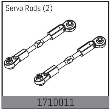 Absima Servo Rods (2) (AB1710011)