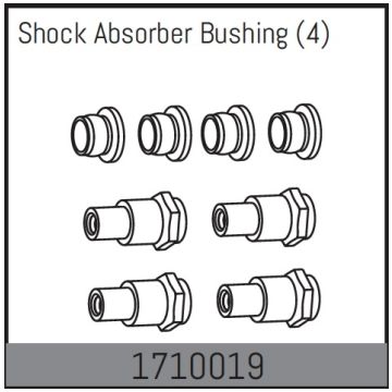 Absima Shock Absorber Bushing (4) (AB1710019)