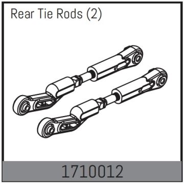 Absima Rear Tie Rods (2) (AB1710012)