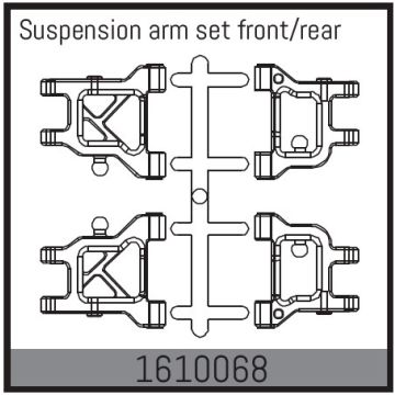 Absima Suspension Arm Set Front/Rear (AB1610068)