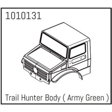 Absima T-Hunter PC Body (army-green) - PRO Crawler 1:18
