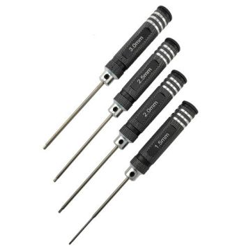 RC Overhaul Hex Driver Set 1.5/2/2.5/3mm Black (T-RCO-TL002)