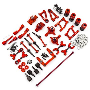 Yeah Racing Aluminium Conversion Kit Tamiya TT01/TT01E Red (TATT-S05RD)