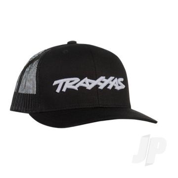 Traxxas Trucker Hat Curved Bill Black Traxxas Logo (TRX1182-BLK)