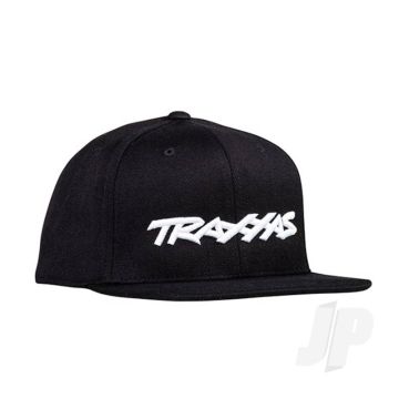 Traxxas Snap Hat Flat Bill Black Traxxas Logo (TRX1183-BLK)