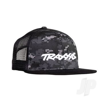 Traxxas Traxxas Logo Hat Flat Bill Black Digital Camouflage Osfa (TRX1184-CAMO)