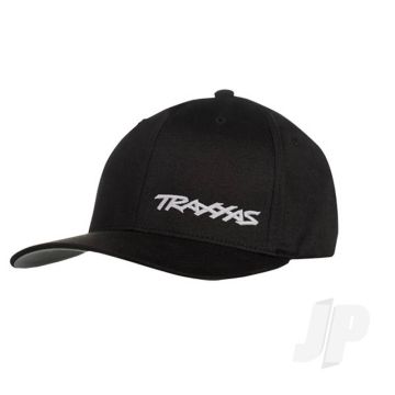 Traxxas Flex Hat Curve Bill Black / White L / Xl Traxxas Logo (TRX1187-BLW-LXL)