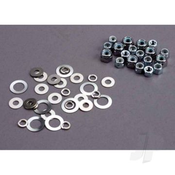 Traxxas Nut Set, Lock Nuts (3Mm (11) And 4Mm (7 Pcs)) & Washer Set (TRX1252)
