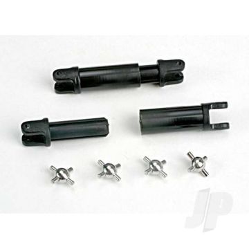 Traxxas Half-Shafts (Internal-Splined (2 Pcs) / External-Splined (2 Pcs)) / Metal U-Joints (4 Pcs) (TRX1651)