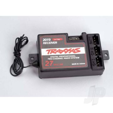 Traxxas Receiver, 2-Channel 27Mhz, With Out Bec (For Use With Electronic Speed Control) (TRX2019)