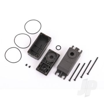 Traxxas Servo Case, Plastic (Top, Middle, Bottom) / Gaskets / Hardware (For #2275 Servo) (TRX2276)