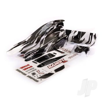 Traxxas Body, Bandit Vxl, Prographix/ Wing (Graphics Are Printed, Requires Paint & Final Color Application)/ Decal Sheet (TRX2436L)