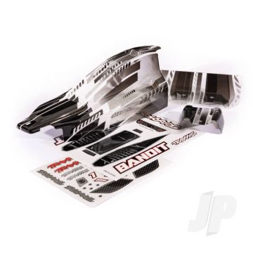 Traxxas Body, Bandit, Prographix/ Wing (Graphics Are Printed, Requires Paint & Final Color Application)/ Decal Sheet (TRX2450L)