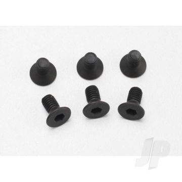 Traxxas Screws, 3X6Mm Countersunk Machine (6 Pcs) (Hex Drive) (TRX2534)