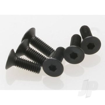 Traxxas Screws, 4X12Mm Countersunk Machine (Hex Drive) (6 Pcs) (TRX2542)