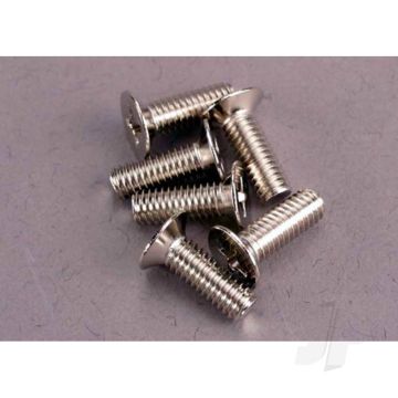Traxxas Screws, 4X12Mm Countersunk Machine (100-Degree) (6 Pcs) (TRX2548)