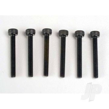 Traxxas Header Screws, 3X23Mm Cap Hex Screws (6 Pcs) (TRX2556)