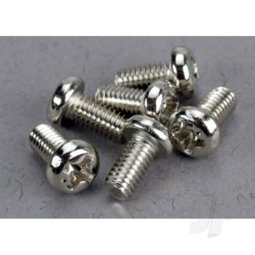 Traxxas Screws, 3X6Mm Roundhead Machine (6 Pcs) (TRX2558)