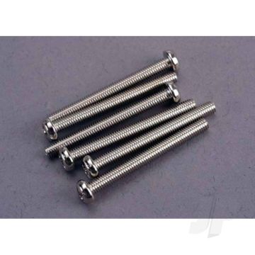 Traxxas Screws, 3X30Mm Roundhead Machine (6 Pcs) (TRX2572)