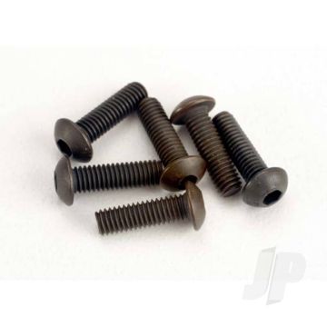 Traxxas Screws, 3X10Mm Button-Head Machine (Hex Drive) (6 Pcs) (TRX2577)