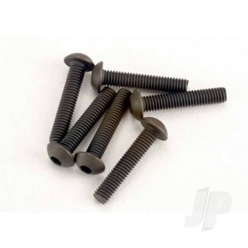 Traxxas Screws, 3X15Mm Button-Head Machine (Hex Drive) (6 Pcs) (TRX2579)