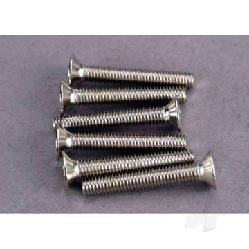 Traxxas Screws, 3X20Mm Countersunk Machine Screws (6 Pcs) (TRX2590)