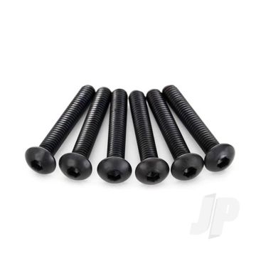 Traxxas Screws, 4X25Mm Button-Head Machine (Hex Drive) (6 Pcs) (TRX2596)