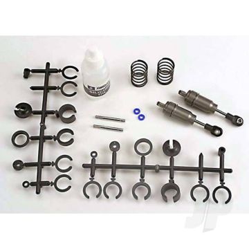 Traxxas Big Bore Shocks (Short) (Hard-Anodised & Ptfe-Coated T6 Aluminium) (Assembled With Tin Shafts With Springs) (Front & Rear) (2 Pcs) (Note: Assembled With 32Mm Shafts, 29Mm Shafts Included) (TRX2658)