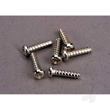 Traxxas Screws, 2.6X10Mm Roundhead Self-Tapping (6 Pcs) (TRX2673)