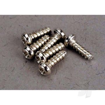 Traxxas Screws, 2X6Mm Roundhead Self-Tapping (6 Pcs) (TRX2674)