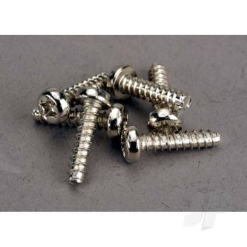 Traxxas Screws, 3X12Mm Roundhead Self-Tapping (6 Pcs) (TRX2676)