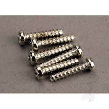Traxxas Screws, 3X14Mm Roundhead Self-Tapping (6 Pcs) (TRX2677)