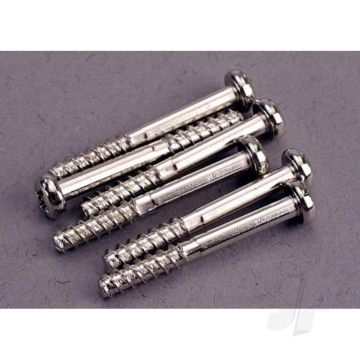 Traxxas Screws, 3X24Mm Roundhead Self-Tapping ( With Shoulder) (6 Pcs) (TRX2679)