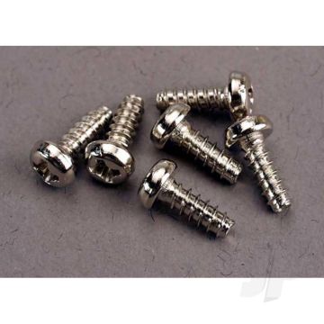 Traxxas Screws, 3X8Mm Roundhead Self-Tapping (6 Pcs) (TRX2682)
