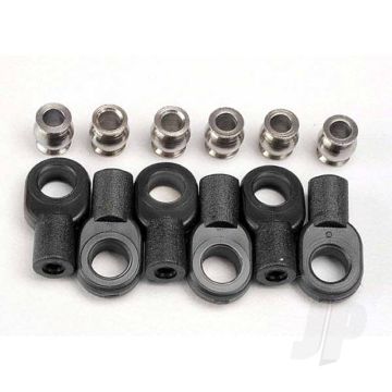 Traxxas Rod Ends, Short (6 Pcs) / Hollow Balls (6 Pcs) (TRX2742X)