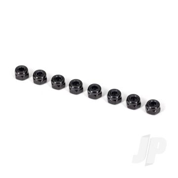 Traxxas Nuts, 3Mm Nylon Locking, Black (8) (TRX2745X)