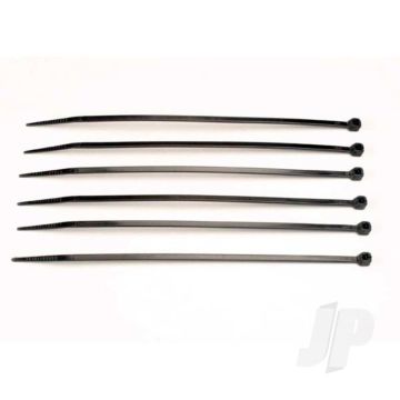 Traxxas Cable Ties, Medium (Black) (6 Pcs) (TRX3155)
