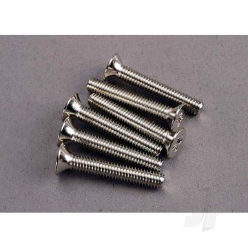 Traxxas Screws, 4X25Mm Countersunk Machine (6 Pcs) (TRX3168)