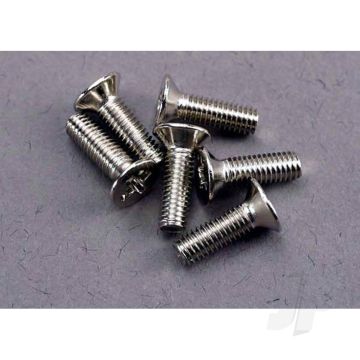 Traxxas Screws, 3X10Mm Countersunk Machine (6 Pcs) (TRX3177)