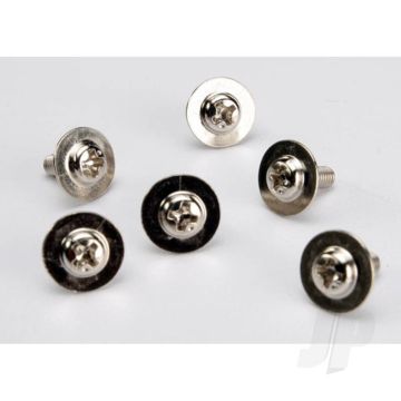 Traxxas Screws, 3X8Mm Washerhead Machine (Large Head For Motor Mount) (6 Pcs) (TRX3185X)